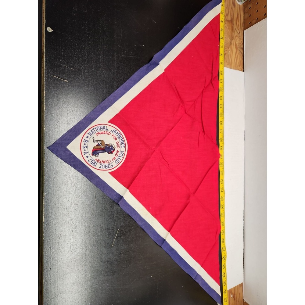 1957 National Jamboree Valley Forge Kerchief-George Washington-BSA